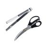 Herb Multipurpose Cooking Heavy Duty Stainless Steel Food Shears Clip Kitchen Scissors BBQ Tongs