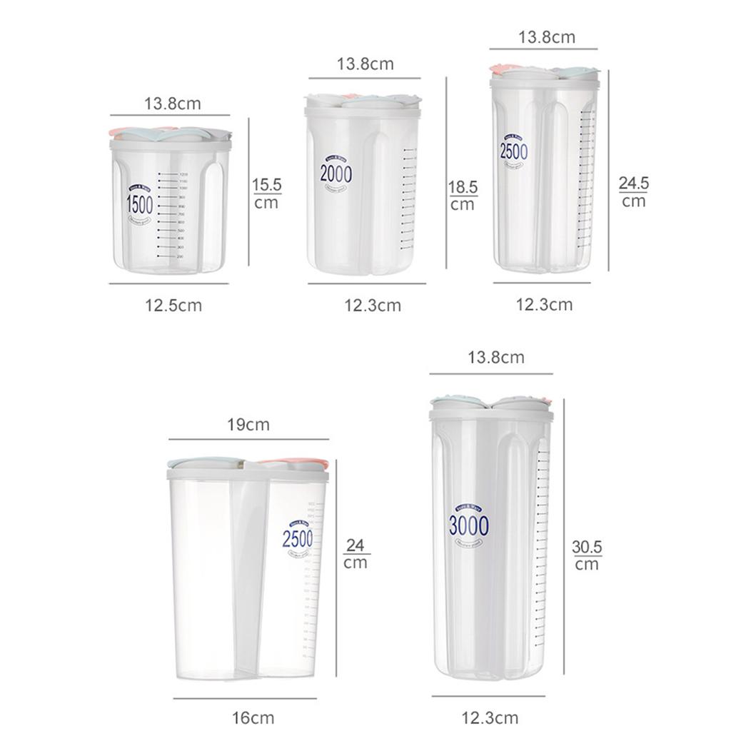 Gird Transparent Sealed Jar Moisture-Proof Sealed Cans Kitchen Home Accessories