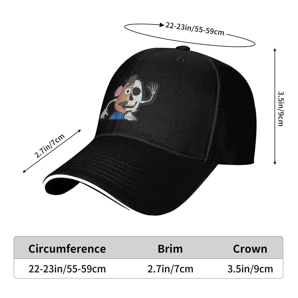 Mr Potato Head Baseball Cap Women Men Design Hip Hop Hats Spring Stylish Running Hippie Sun Visor Baseball Caps