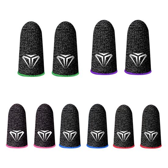 1 пара S02 Напальчники Чувствительные Дышащие Потостойкие Перчатки-напальчники с сенсорным экраном для игры PUBG Mobile