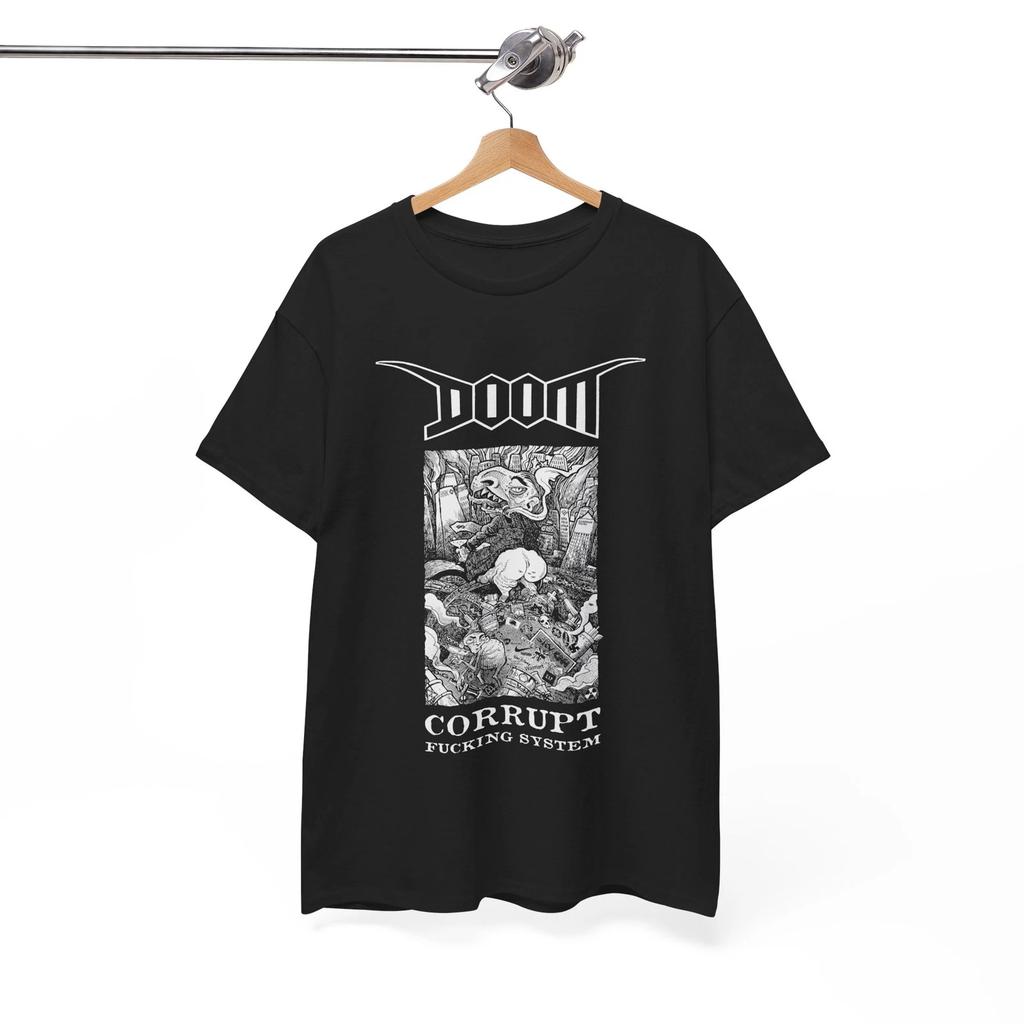 Doom - Искаженная система T-shirt, Музыка Инди Рок Панк Готика Унисекс футболка