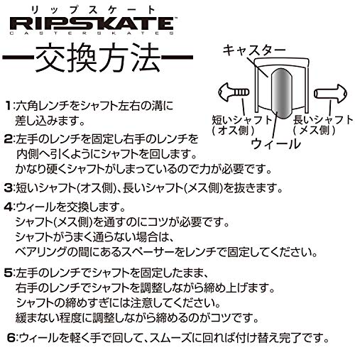 RANGS Rip Skate Оригинальные сменные колеса, комплект из 2 штук (Цвет недоступен)