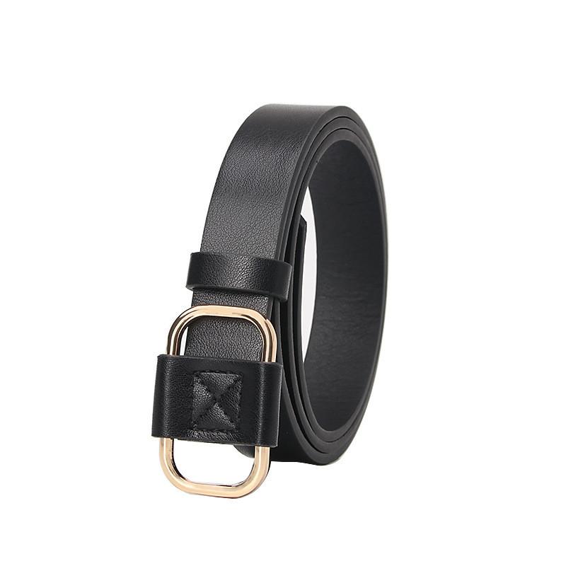 Womens Adjustable Faux Leather Belt For Casual And Office Wear With Smooth Buckle