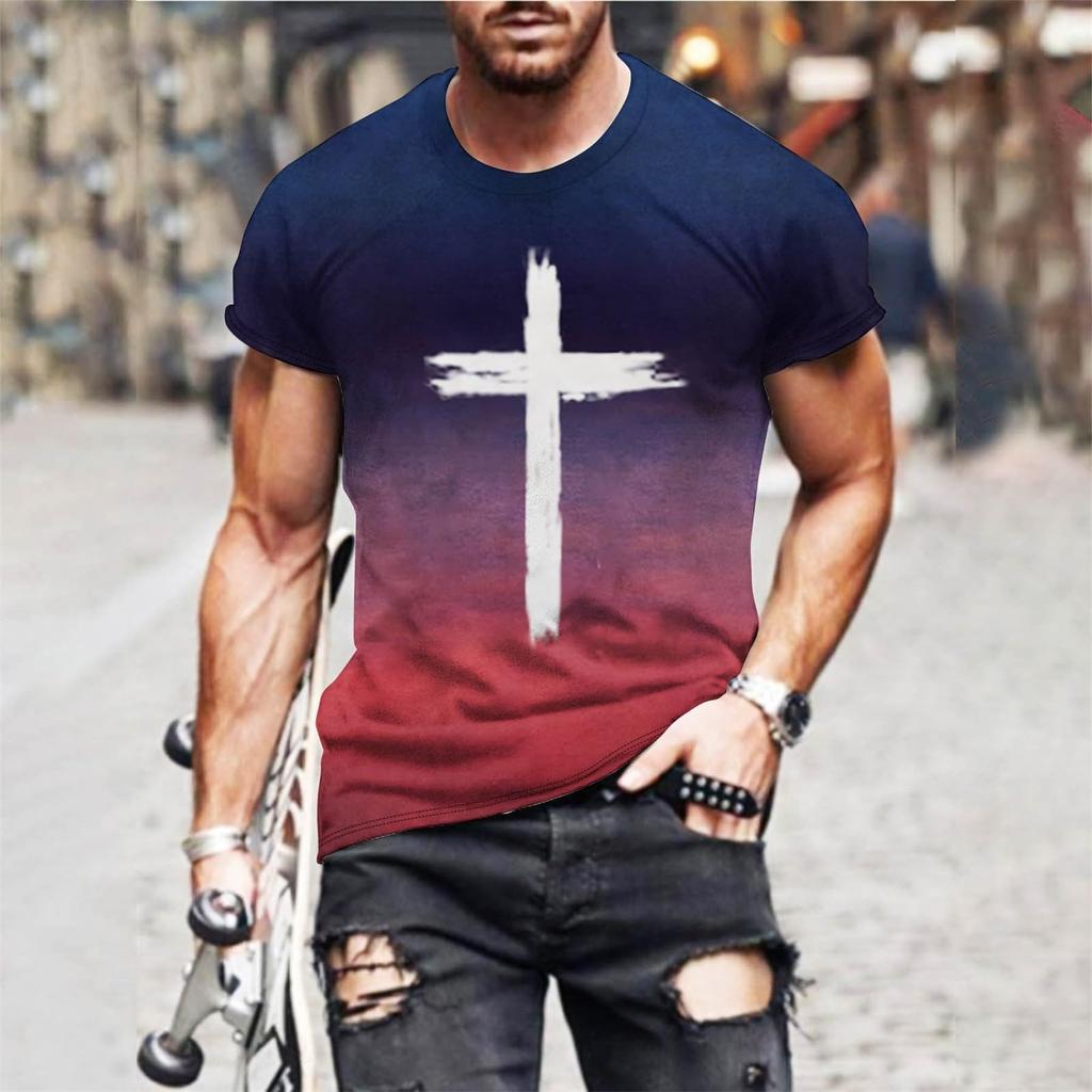 Men's  T-shirt T-shirts Graphic Text Pool3D Printing Street Casual Short Sleeve Printed Clothing Basic