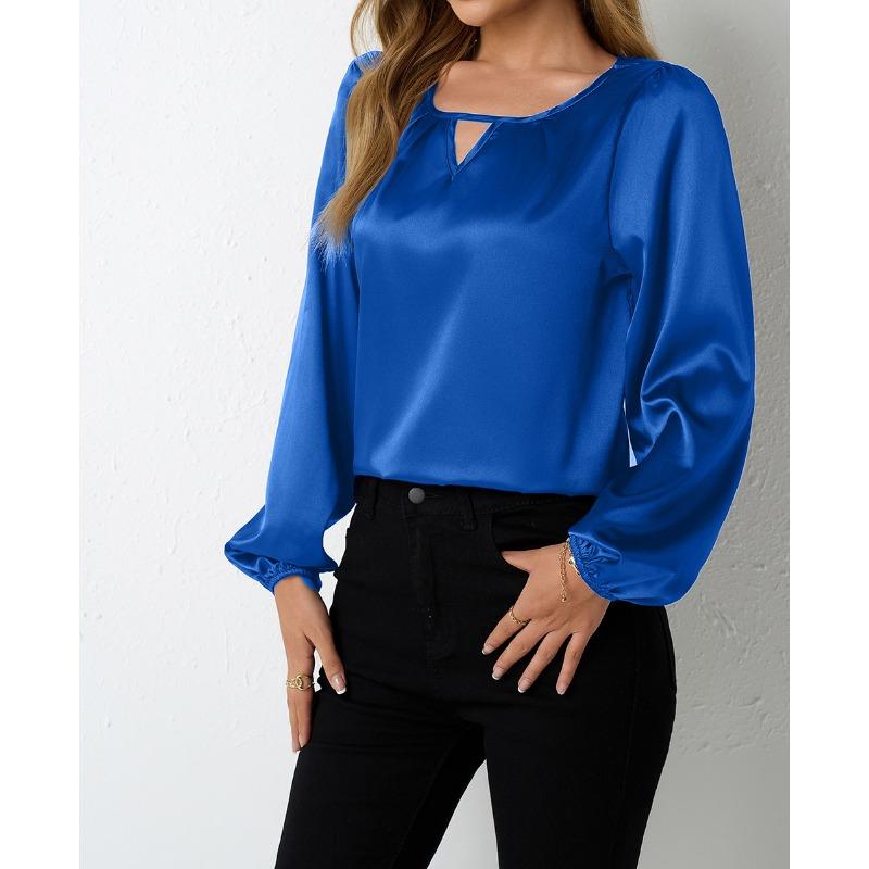 Женская мода новый повседневный плиссированный топ с длинным рукавом