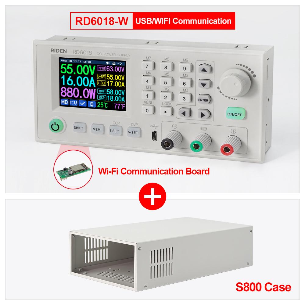 RD6018 RD6018W USB WiFi Цифровой блок питания с регулировкой напряжения DC-DC Понижающий модуль Понижающий преобразователь Вольтметр 60В 18А