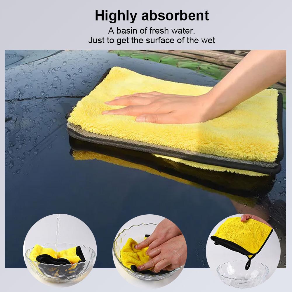 5/10/15/20pc Soft Absorbent Wash Cloth Car Auto Care Microfiber Cleaning Blue Towels kain biru (60cm x 30cm)(30cm x 30cm)