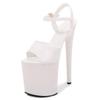 Fashion Sandals Patent Leather 20cm Platform  Stiletto Heels Sexy Sandals Women Pole Dancing Shoes Nightclub Sandals Plus Size 34-45