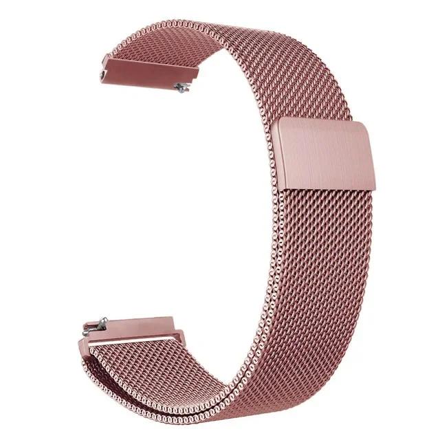 Магнитный миланский ремешок 20/22 мм для Samsung Galaxy Watch 7 6 5 4 40 44 мм Gear S3 Стальной ремешок для Huawei 4 GT3 Браслет