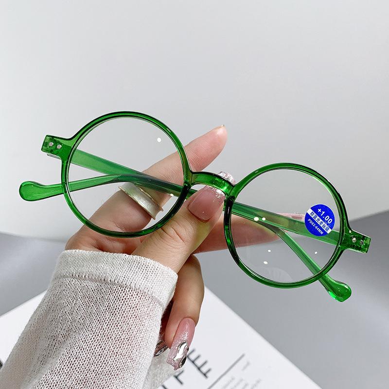 New Ultra Light Retro Small Round Frame Reading Glasses Men Vintage Hyperopia Eyewear Anti Blue Light Presbyopia Glasses