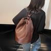 Niche Soft-sided Backpack Bag Women's Autumn and Winter 2025 New Fashion Retro Bucket Bag Casual Large-capacity Backpack