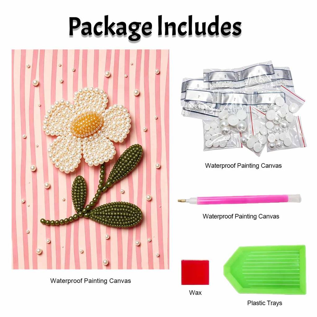 Flower Pearl Painting Art Handmade DIY Pearl Decoration Painting