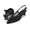Barbara Sheer Heart Dot Mesh Slingback Sandals 4cm 2colors Blj160