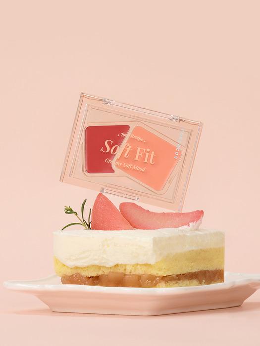 FORENCOS Soft Fitting Cream Blusher (+ Heart Finger Puff SET)