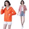 Summer Women Sun Protection  Jacket  Fashion  Middle-Aged Mother Casual Loose Hooded Thin Windbreaker  Jacket