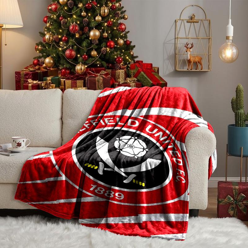 Global Football Club Sheff Blanket Lightweight Ideal Bedding Blanket Perfect for Travel, Camping, Living Rooms, Offices, Sofas, Fan Christmas gift