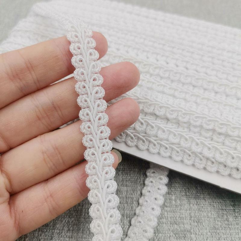 12 мм золотая и серебряная двухцветная кружевная елочка в виде сороконожки для аксессуаров одежды