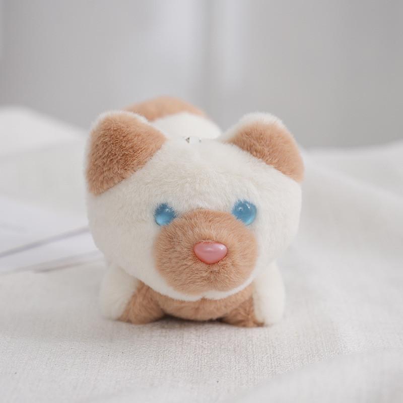 Adorable Husky Plush Keychain Soft Stuffed Dog Bag Charm Cute Mini Puppy Gift