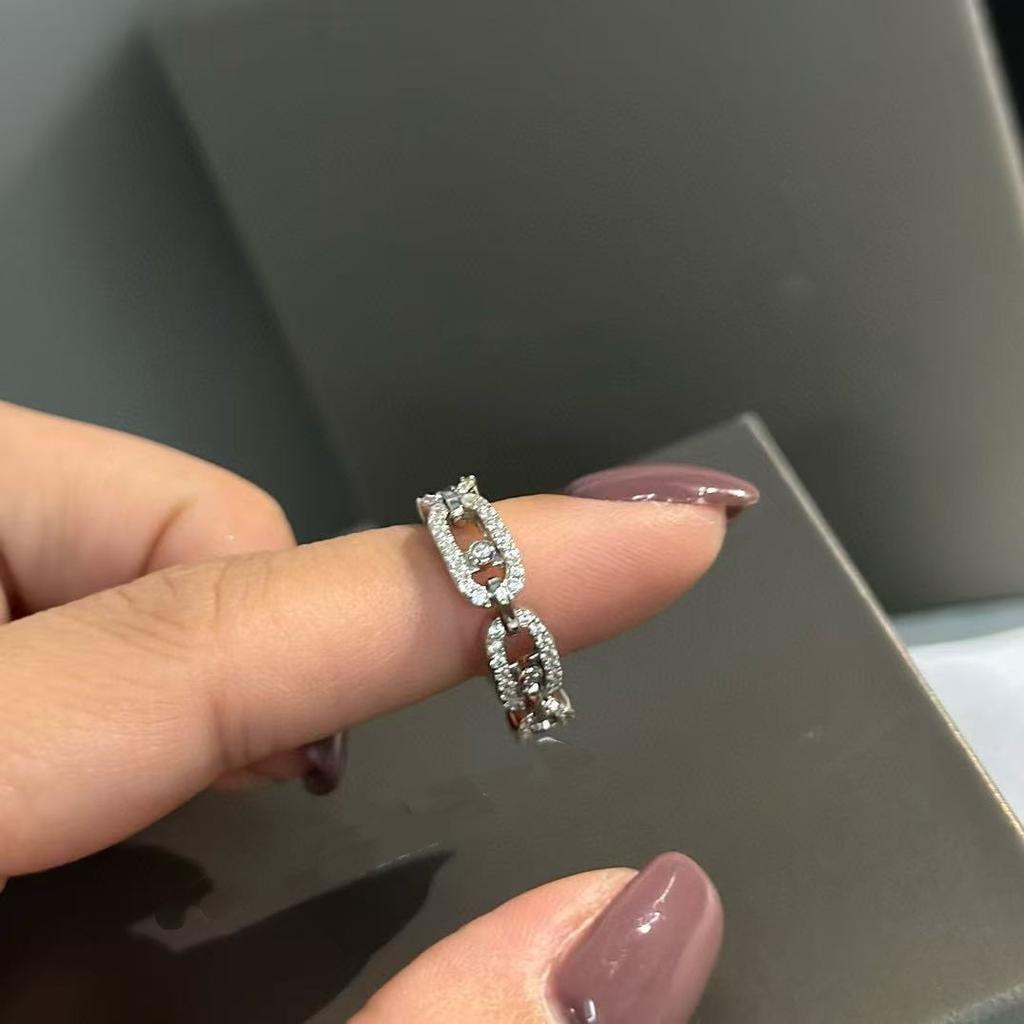 Новые винтажные кольца из 100% чистого стерлингового серебра 925 пробы, геометрические, с циркониевым шарикоподшипником, скользящие кольца для женщин, роскошные свадебные украшения