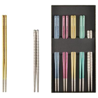 Titanium Crystal Colorful Chopsticks