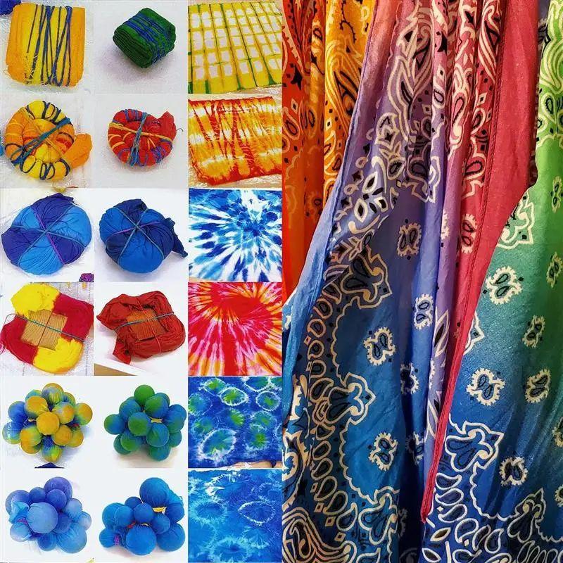 10g 24 Colors Fabric Dye Clothing Refurbished Coloring Agent Cotton Linen Jeans Canvas Pigment Home Tie-Dye Handmade Supplies
