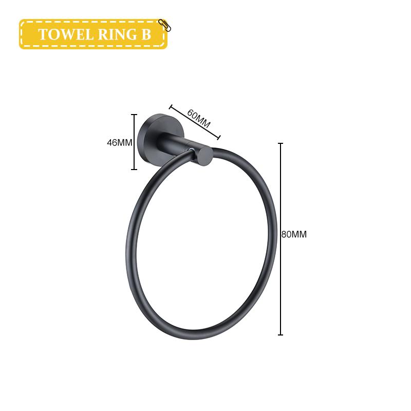 Матово-черная фурнитура для ванной комнаты из нержавеющей стали 304, держатель для полотенец, держатель для туалетной бумаги, держатель для жидкого мыла, вешалка для полотенец, туалетные принадлежности