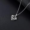 New Oil Dripping Retro Skull Necklace Fashion Halloween Gift Pendant Accessories