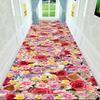 Geometric Style Long Corridor Carpet Non-slip Hall Runner Easy Clean Hallway Area Rugs Washable Porch Entry Doormat