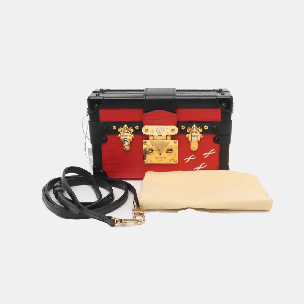 [Pre-Owned] Petite Malle Logo Hard Case Epi Leather Shoulder Crossbody Bag - Good #172DJQL