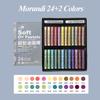 Kuelox Soft Oil Pastel 24/36/48 Solid Paint Stick Washable Drawing Classic Macaron Morandi Artist Crayon For Gift Art Supplies