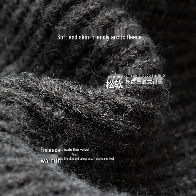 Chuyu Women's Chunky Knit Relaxed Fit Split Back Collar Sweater