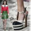 Заклепки сексуальные танцевальные туфли на высоком каблуке женские сексуальные туфли для шоу сандалии для клуба на платформе свадебные туфли на высоком каблуке новые туфли-лодочки