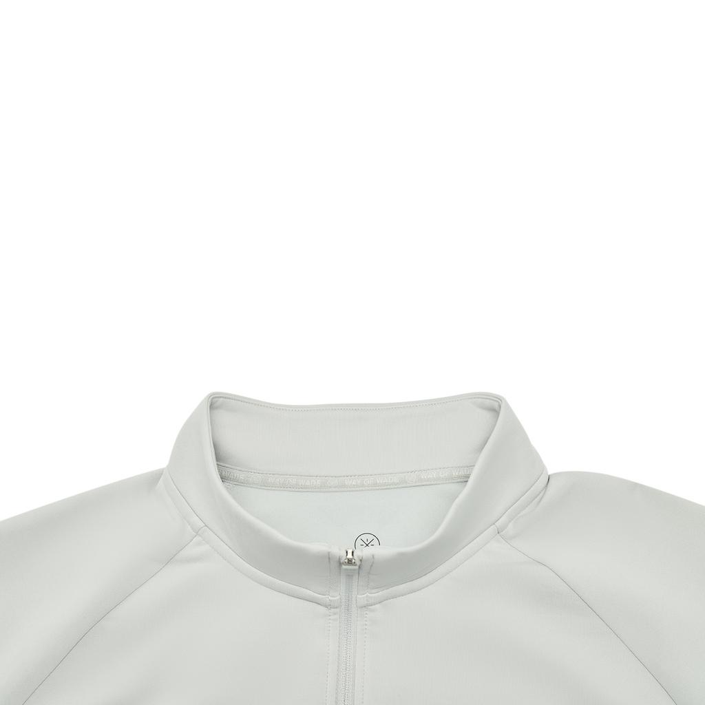 Li Ning Wade T Shirts Men's Crystal Gray Stand Collar Moderate ATLV241-2