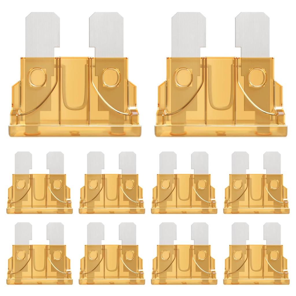 30A Standard Car Fuses 30 Amp Automotive ATC ATO Blade Fuse 30 AMP Auto Fusibles for RV Truck SUV Camper (Pack of 50Pcs)