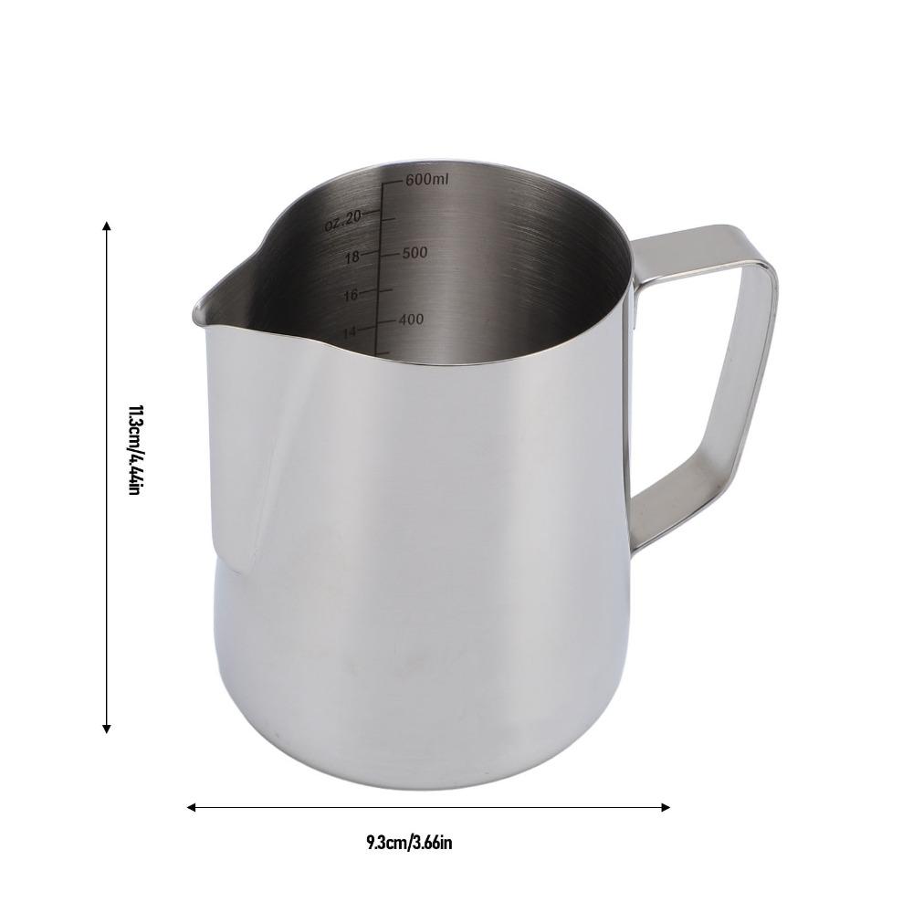 304 Food Grade Stainless Steel Milk Frothing Pitcher Milk Frother Cup For Latte Art