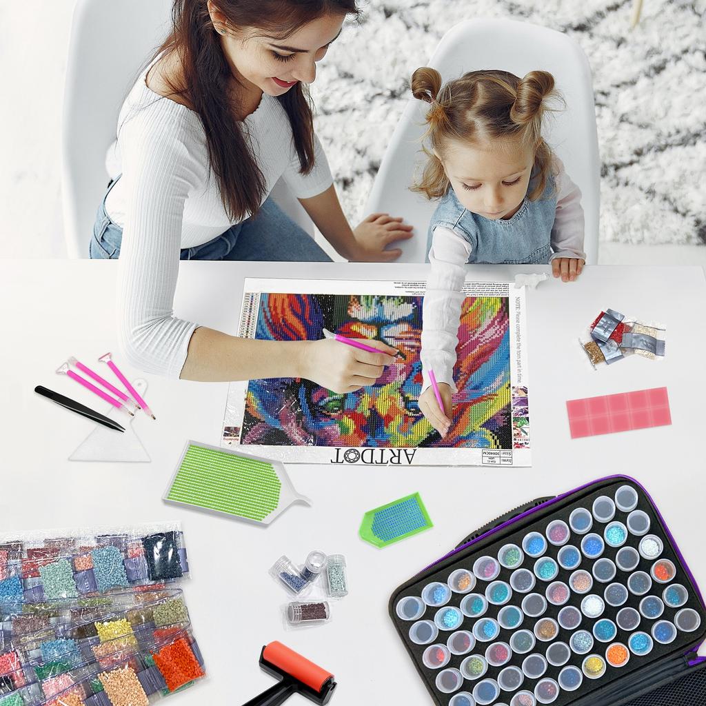 5D алмазная живопись аксессуары ящик для хранения 15/30/60/120 слотов бутылки с бусинами контейнер банка на молнии чехол для DIY алмазной живописи