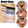 3PCs Low Waisted G-String Women American Lace Lady Cotton-Back Breathable Sheer Thin Strap Metal Thong