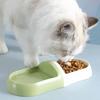 New Cat Bowl Capsule Type Double Color Oval Bowl Cat and Dog Feeding Bowl Pet Supplies