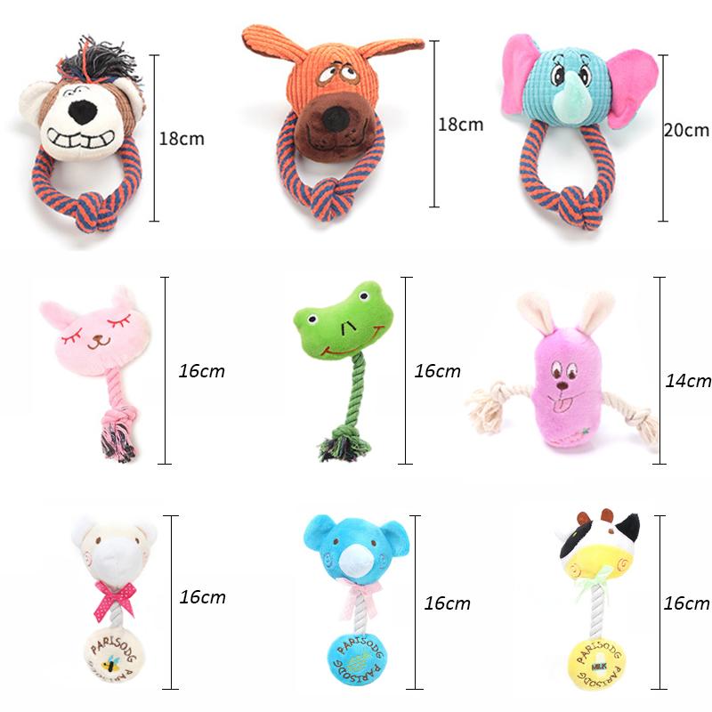 Cartoon Animals Pet Dog Chew Toy Squeaky Dog Toys for Small Dogs Bite Resistant Puppy Toys Pets Products Supplies jouet chien