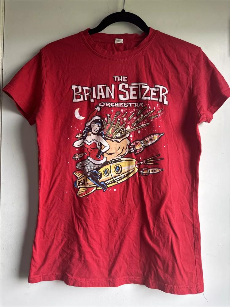 Рождественская футболка Brian Setzer Orchestra S5XL Подарок PNA_056 Унисекс Футболка