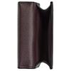 COACH ogo design snap closure leather mobile phone bag mini women's black black