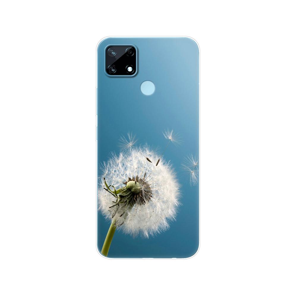 Для Realme C12 C25 C25S 7i Global Case задняя крышка телефона для Realme Narzo 20 30A, силиконовый мягкий защитный чехол из ТПУ, бампер
