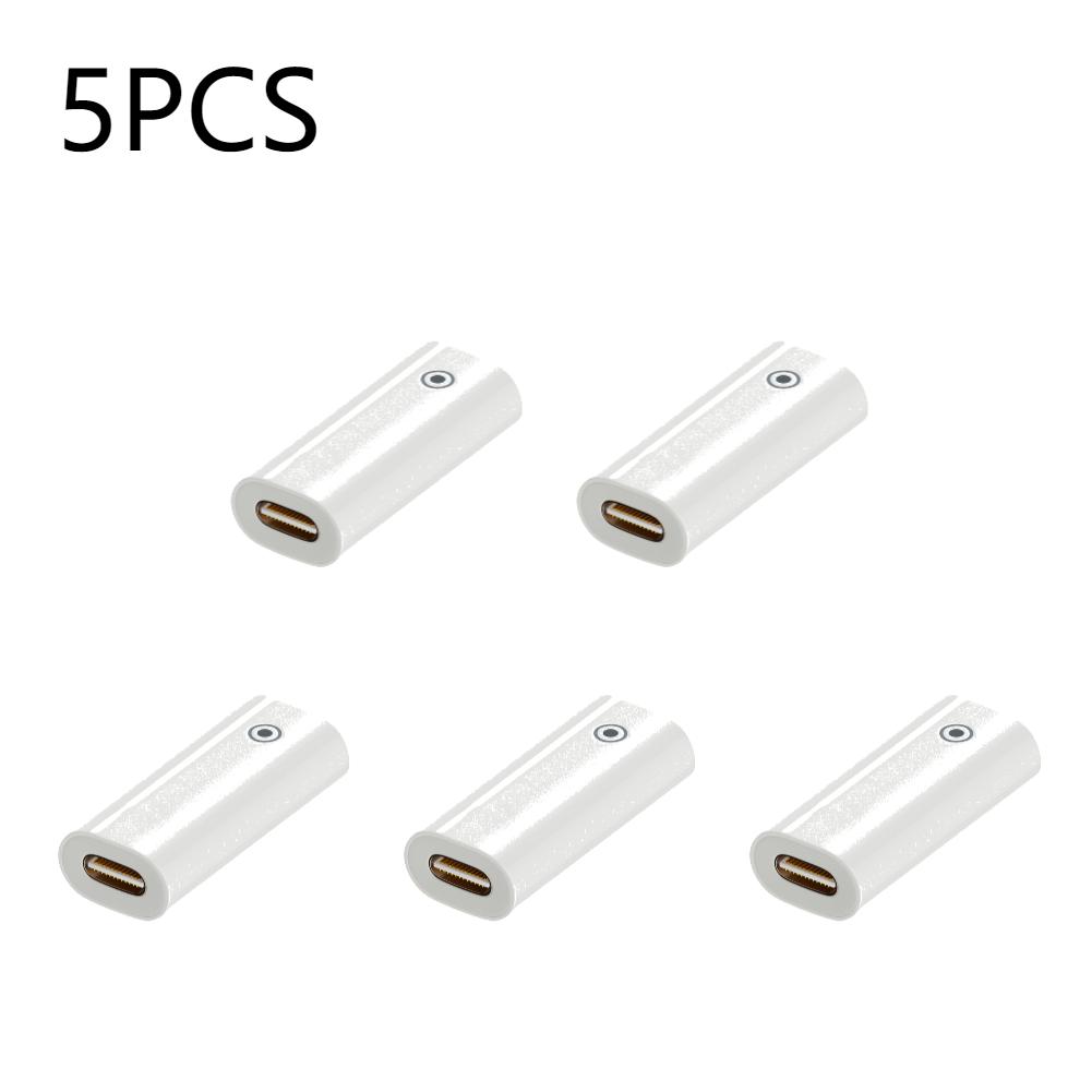 Адаптер для Apple Pencil 1/2 Адаптер 8 Pin на USB Type-C/8 Pin Разветвитель Мини-стилус Разъем для зарядки питания Женский на Женский