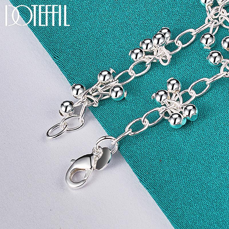 Романтический браслет из виноградных бусин, серебряный женский подарок на вечеринку, красивые украшения