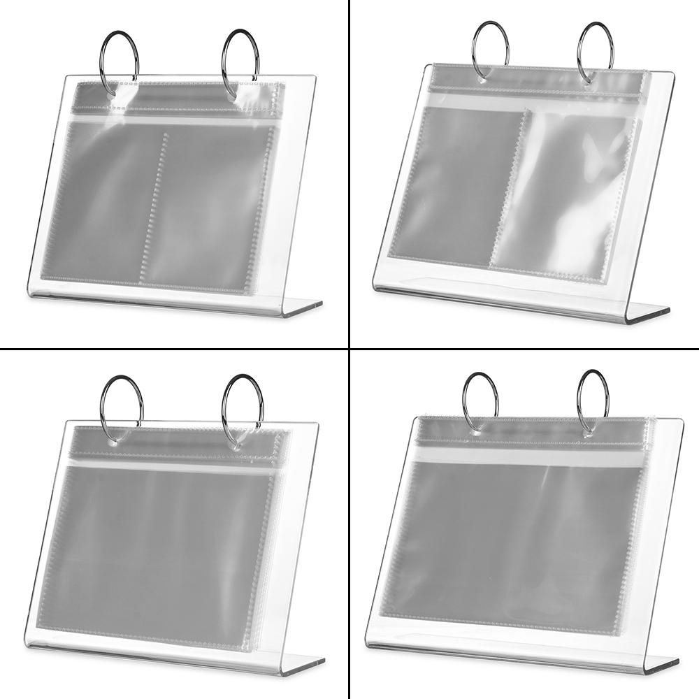 Multi-functional Organizer Storage Card Booklet Acrylic Photo Frame Picture Case Photo Album