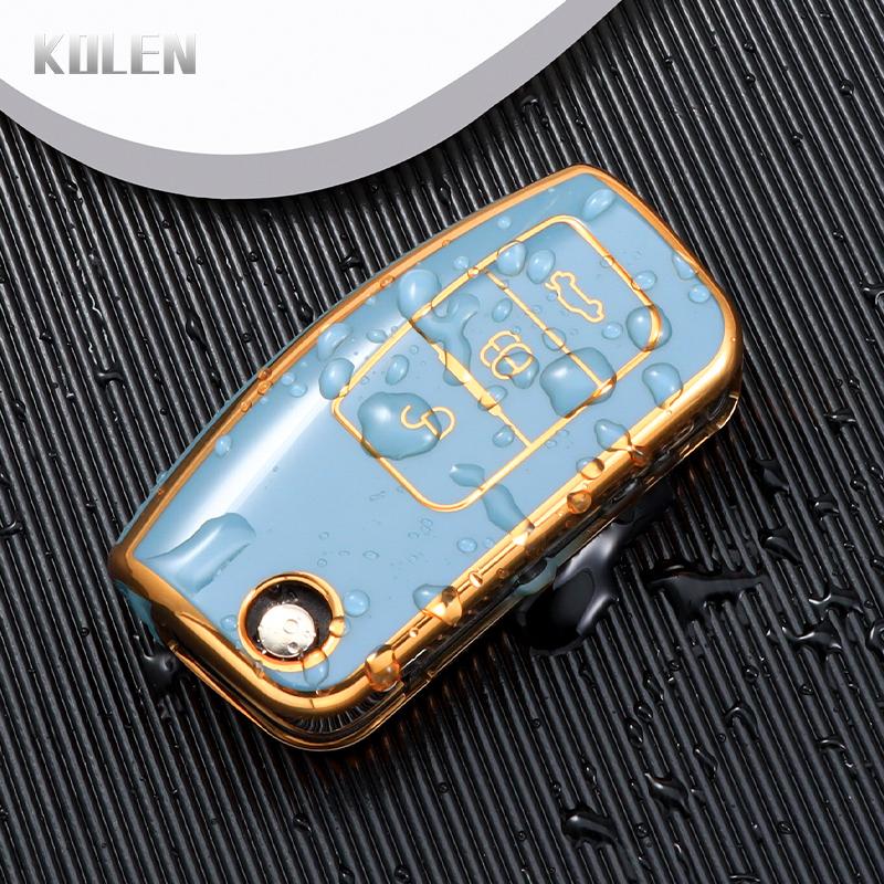 TPU Чехол-книжка для автомобильного ключа-брелока для Ford Fiesta Focus 2 Ecosport Kugua Falcon Escape C-Max Защитный аксессуар