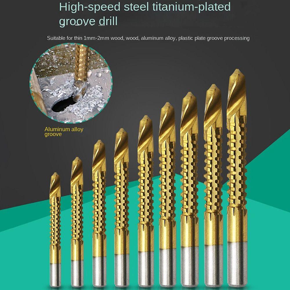 6Pcs/Set High Speed Steel High Speed Steel Drill Bit 3-8mm Serrated twist drill bit