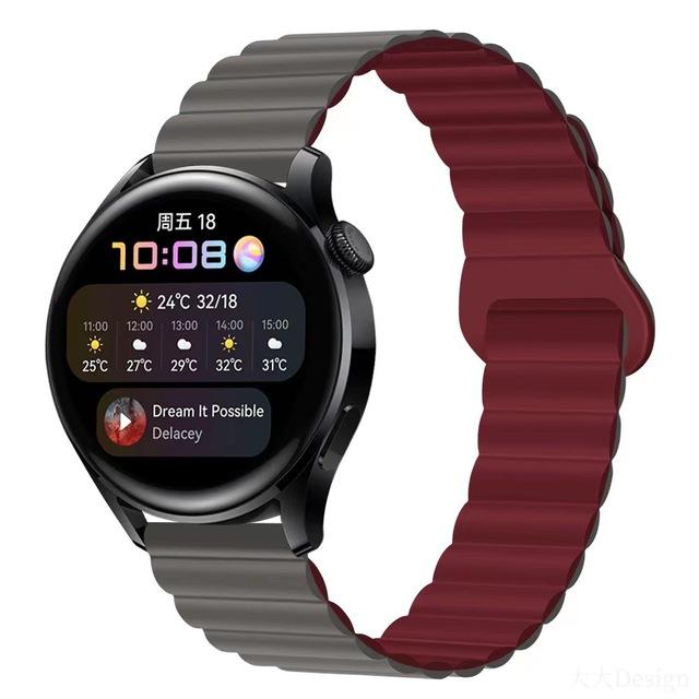 Ремешок с магнитной петлей для часов Samsung Galaxy Watch 6, 5, 4, 40 мм, 44 мм/4, 6, классический, 46, 43, 47 мм/5 Pro, 45 мм, силиконовый ремешок 20 мм, 22 мм, ремешок для часов
