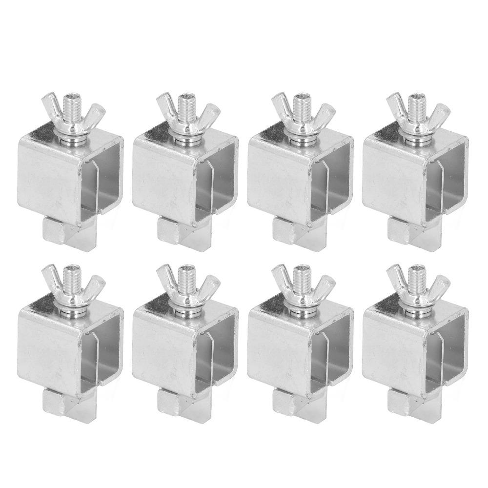 8pcs Butterfly Butt Welding Clamps Silver Welding Clamp Kit Magnetic Ground Clamp Use