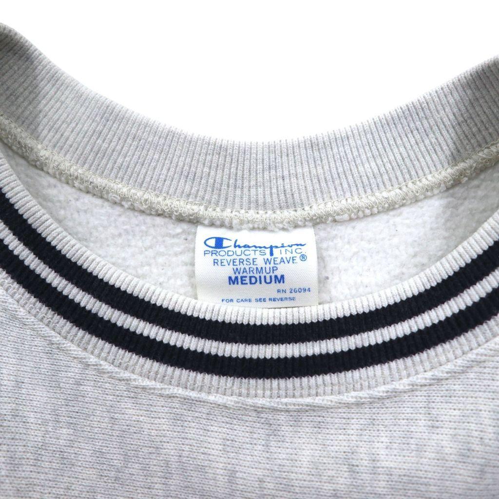 Б/у Champion REVERSE WEAVE Ribline Свитшот M Серый Одиночный Синяя бирка Репринт C3-G029